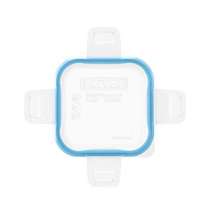 Snapware Total Solution Small Square Plastic Lid with Light Blue Seal
