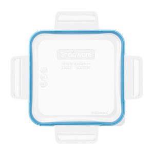 Snapware Total Solution Medium Square Plastic Lid with Light Blue Seal