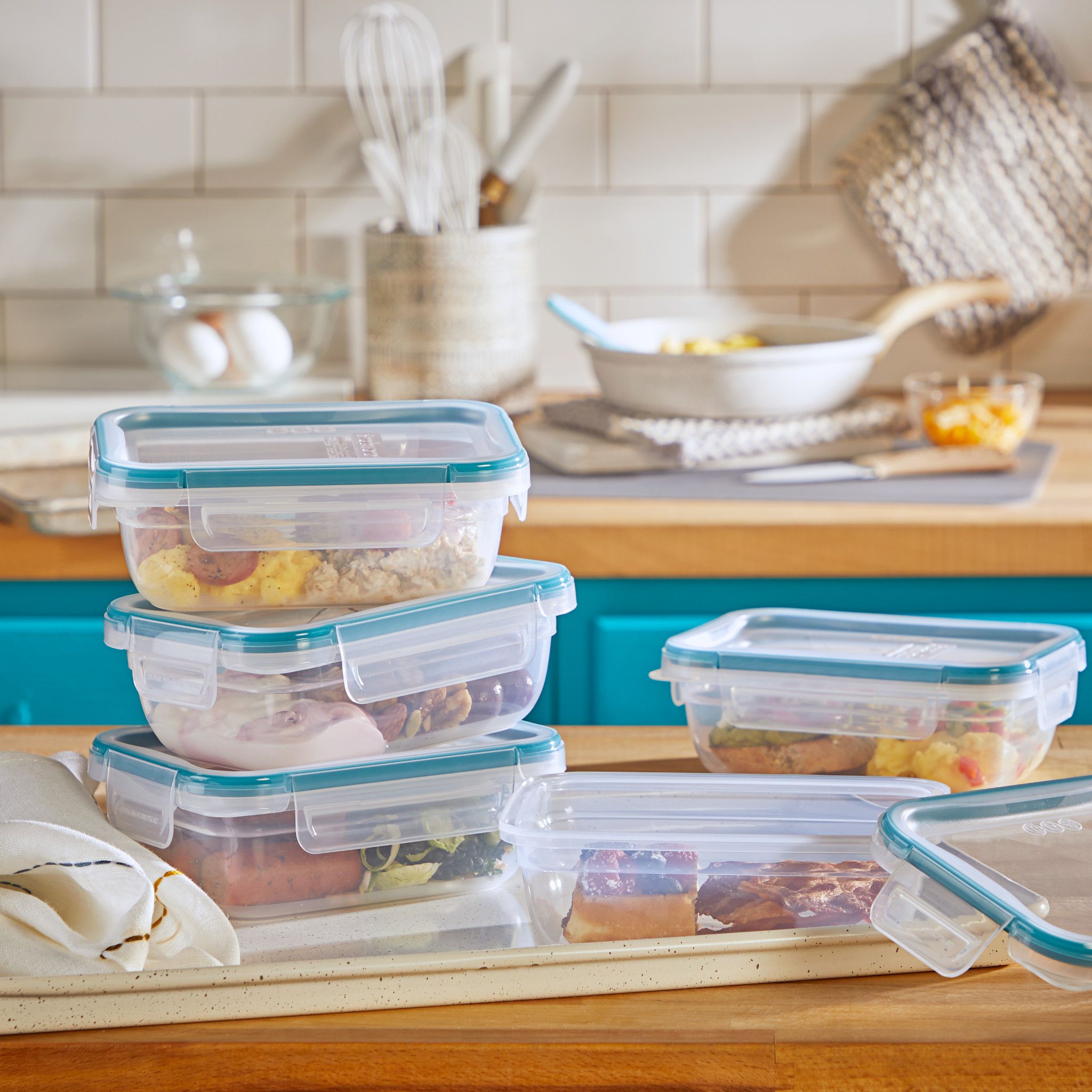 Snapware? Total Solution? 10-piece Rectangular Plastic Food Storage Set - Image 4