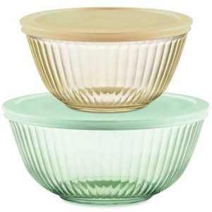 Pyrex® Colors Sculpted Tinted 4-piece Mixing Bowl Value Pack