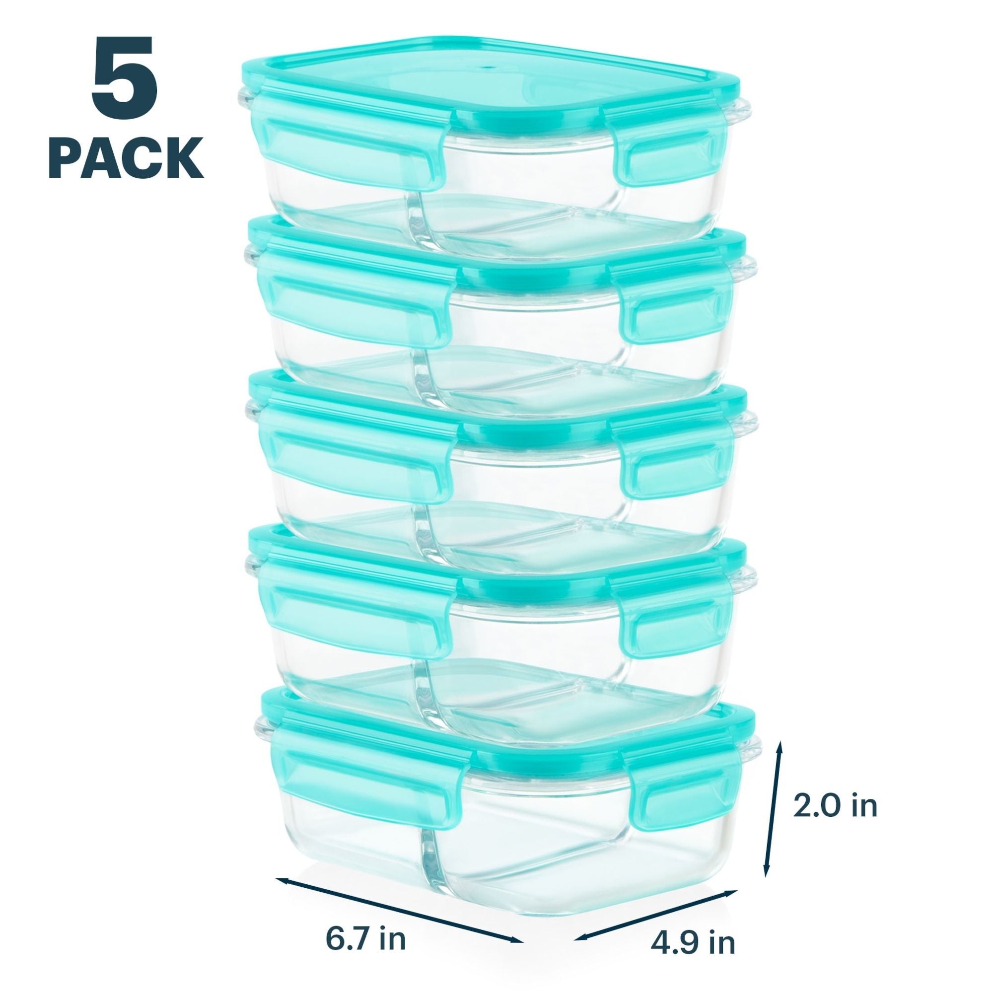 Pyrex? MealBox 10-Piece Divided Storage Set. 2.3 Cup - Image 3