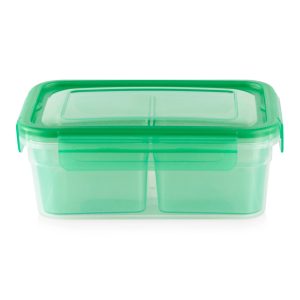 Snapware Meal Prep Divided: 4.6-cup Rectangle Storage Container. 2-Section