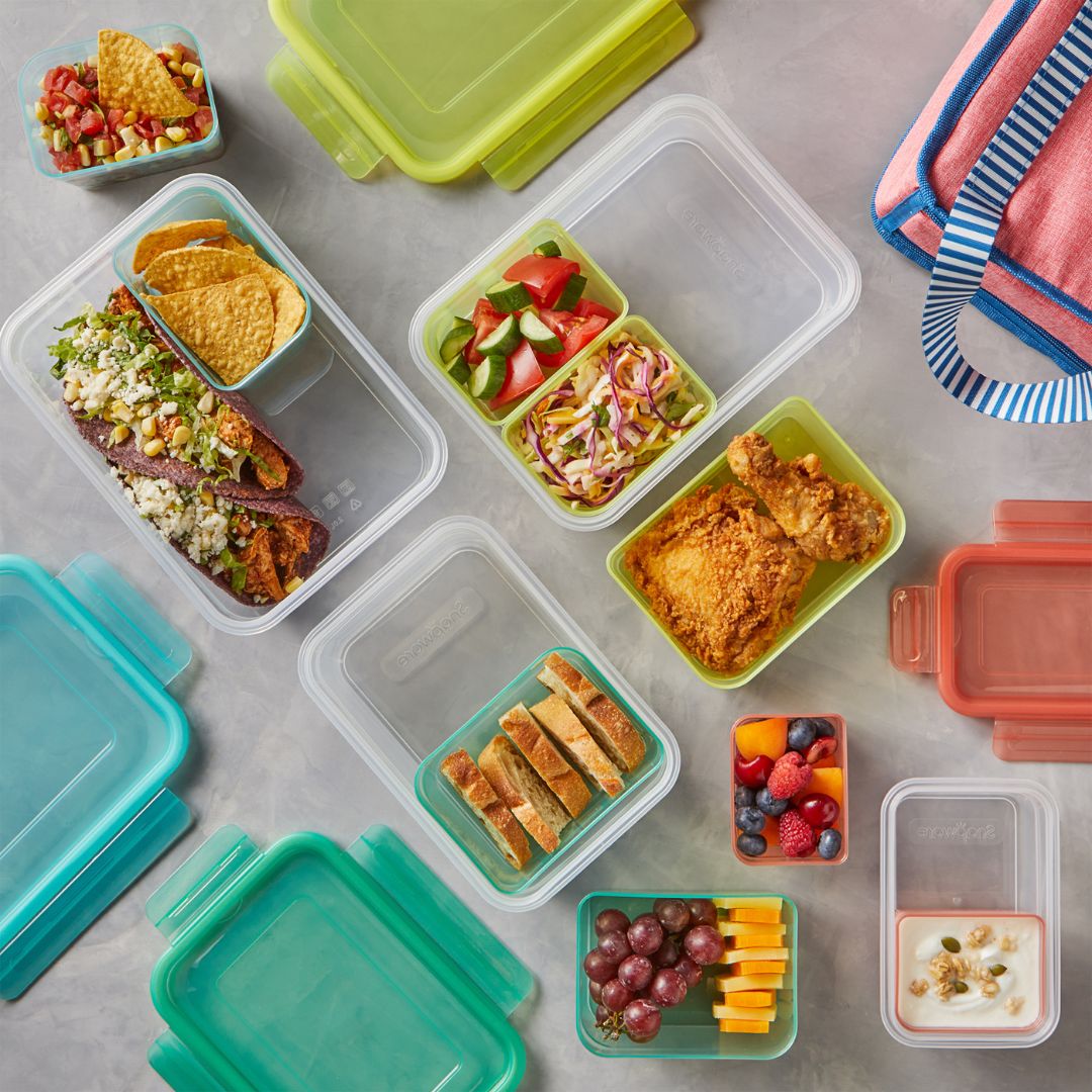 Snapware? Meal Prep Divided: 4.6-cup Rectangle Storage Container. 2-Section - Image 5