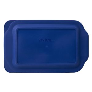 Pyrex Blue Plastic Lid for Watercolor Collection 3-quart Rectangular Baking Dish