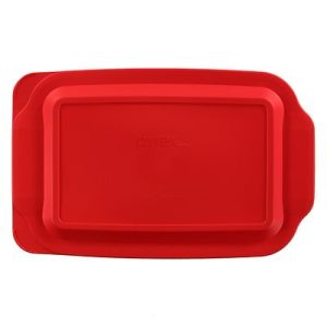 Pyrex Red Lid for 3-quart Rectangular Glass Baking Dish